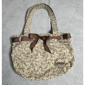 Longaberger Coquette Floral Boho Cloth Handbag